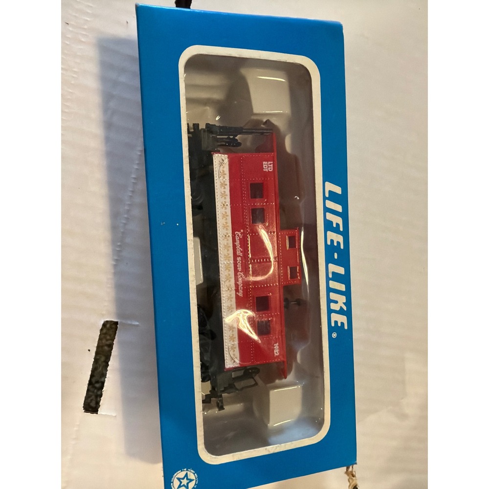 Life-Like HO Scale Campbell Soup Company Caboose Red Limited Edition 1982 Boxed